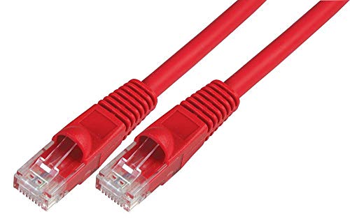 Pro Signal PSG91526 Ethernet-Patchkabel, Cat6, UTP, LSOH, 0,2 m, Rot von PROSIGNAL