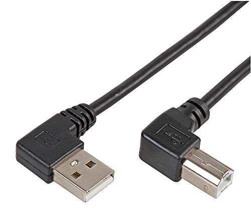 Pro Signal PSG91616 USB-Kabel, abgewinkelt, A-Stecker auf B-Stecker, 1 m von PROSIGNAL