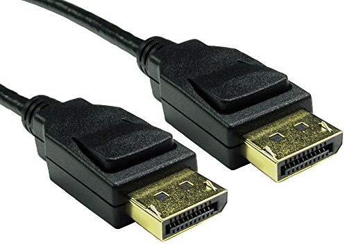 Pro Signal PSG91719 Verriegelung 8K DisplayPort 1.4 Stecker auf Stecker, 1 m, Schwarz von PROSIGNAL