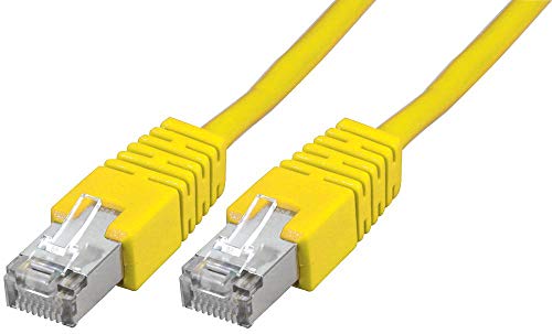 Pro Signal RJ45 auf RJ45 Cat5e S/FTP Ethernet-Patchkabel, 0,2 m, Gelb von PROSIGNAL