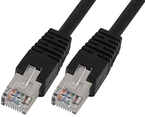 Pro Signal RJ45 auf RJ45 Cat5e S/FTP Ethernet Patchkabel, 1 m, Schwarz von PROSIGNAL