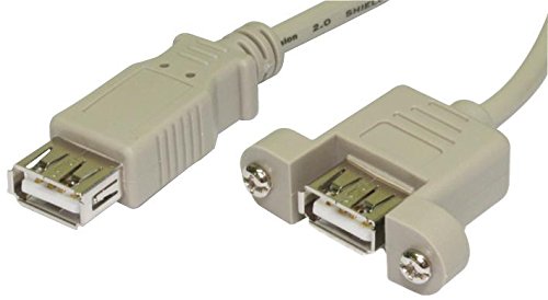 Pro Signal USB2-122 USB 2.0 A Buchse auf Panel Mount Buchse, 150 mm, Grau von PROSIGNAL