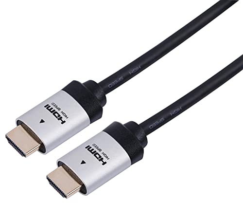 Pro Signal Ultra High Speed 8K zertifiziertes 60 Hz HDMI-Kabel, vergoldet, 1,5 m, silberfarben von PROSIGNAL