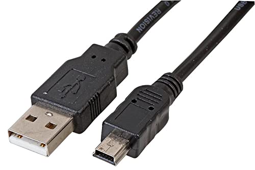 USB 2.0 A-Stecker auf Mini-B-Stecker, 0,5 m, Schwarz von PROSIGNAL