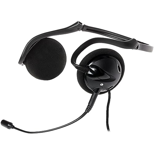 PROSOUND Kabelgebundenes USB-A-Headset mit abnehmbarem Mikrofon, hinter dem Kopf, Stereo-Telefon-Kopfhörer für PC/Laptop von PROSOUND