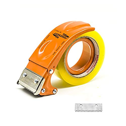 PROSUN Handheld Klebebandabroller, mit extra Klinge Verpackung Karton fadensiegelung Cutter,48 mm/50 mm (5,1 cm) Orange von PROSUN