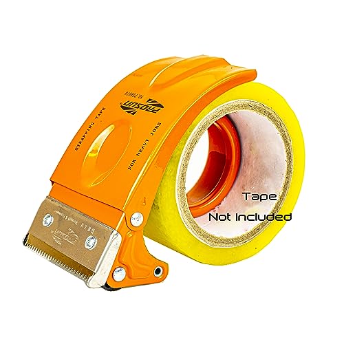 PROSUN Handheld Klebebandabroller, mit extra Klinge Verpackung Karton fadensiegelung Cutter,Paketbandabroller 75 mm Orange von PROSUN