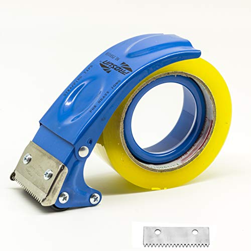 PROSUN Klebebandabroller,mit extra Klinge Verpackung Karton fadensiegelung Cutter,48 mm/50 mm (5,1 cm) Blau von PROSUN