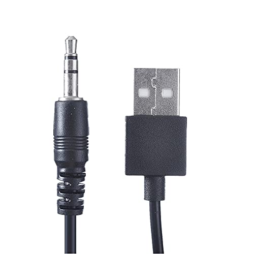 PROTEAR 3,5 mm Aux Audio Klinkenkabel zu USB- und Ladekabel, für MP3/MP4 Player, Auto, Videorecorder und Taschenlautsprecher von PROTEAR