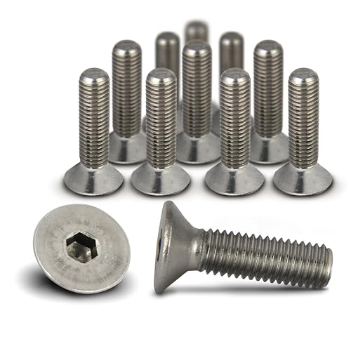 PROTECH 5 Stück Senkkopfschrauben M5x40 rostfreier Edelstahl A2 Vollgewinde Senkschrauben mit Innensechskant DIN 7991 PROTECH 5 Stück Senkkopfschrauben M5x40 rostfreier Edelstahl A2 Vollgewinde Senkschrauben mit Innensechskant DIN 7991 von PROTECH