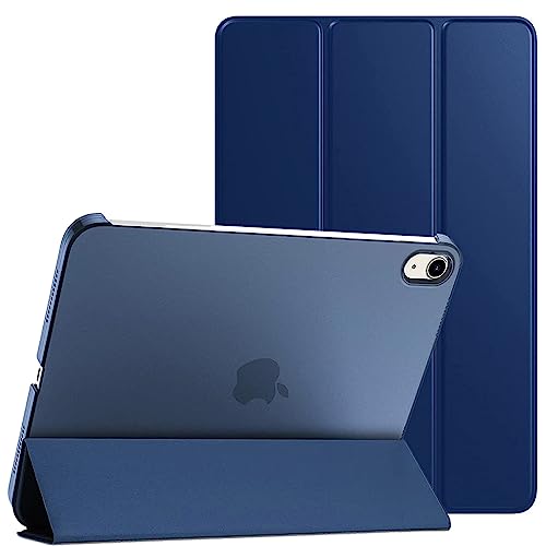PROTech Hülle für iPad 10. Generation 2022, Slim Stand Cover für iPad 10th Gen 10.9 Zoll, unterstützt Touch ID, Auto Wake/Sleep Smart Shell mit durchscheinender Rückseite (blau) von PROTech