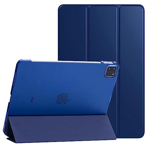 PROTech Smart Case für iPad Pro 11 Zoll, Modell 2022/2021/2020-18, Slim Stand Hard Back Shell Smart Cover mit Auto Wake/Sleep (Blau) von PROTech