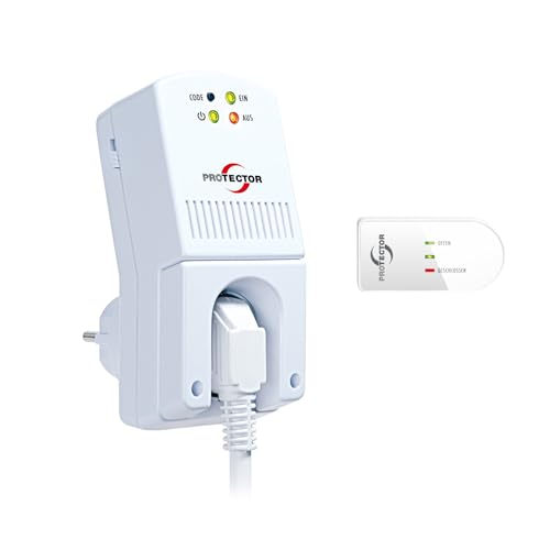 PROTECTOR AS-5020 | Funk Abluftsteuerung mit Fensterkontaktschalter und patentierter Umstecksicherung - Sicherer Fensterkontaktschalter & Thermosender für Dunstabzugshaube & Kamin PROTECTOR AS-5020 | Funk Abluftsteuerung mit Fensterkontaktschalter und patentierter Umstecksicherung - Sicherer Fensterkontaktschalter & Thermosender für Dunstabzugshaube & Kamin von PROTECTOR