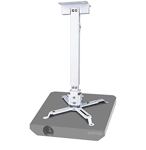 PROVIS GAINUP Deckenhalterung für Beamer Slim | Universal-Teleskop-Projektionshalterung verstellbar von 42 bis 65 cm für Projektor | Zubehör für Videoprojektion von PROVIS