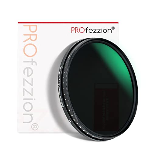 PROfezzion 49mm ND Filter Slim Variable ND2-ND2000 Einstellbar Graufilter für Canon EF 50mm f/1.8 STM, 15-45mm f/3.5-6.3, Sony E 35mm f/1.8 OSS, Multi-Coated, MRC-18-Layer von PROfezzion