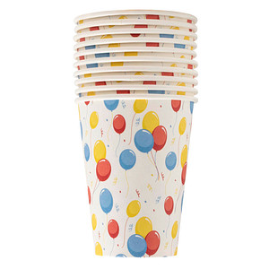 10 PROnappe Einweg-Kaffeebecher Ballons 200,0 ml von PROnappe