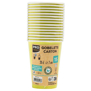 15 PROnappe Einweg-Kaffeebecher 200,0 ml 15 PROnappe Einweg-Kaffeebecher 200,0 ml von PROnappe