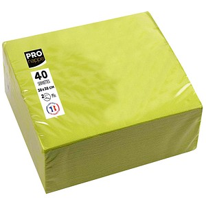 PROnappe Servietten kiwigrün 2-lagig 38,0 x 38,0 cm, 40 St. PROnappe Servietten kiwigrün 2-lagig 38,0 x 38,0 cm, 40 St. von PROnappe