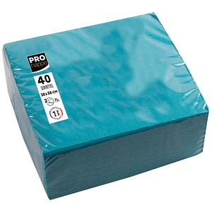 PROnappe Servietten türkis 2-lagig 38,0 x 38,0 cm, 40 St. PROnappe Servietten türkis 2-lagig 38,0 x 38,0 cm, 40 St. von PROnappe