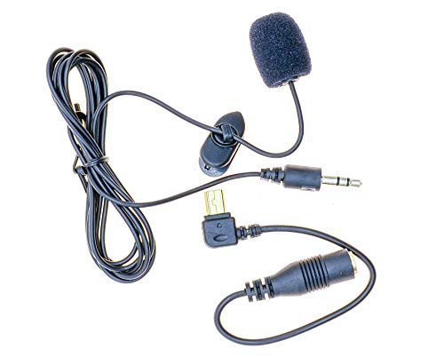 PROtastic® 3,5 mm Mikrofonkabel und Mikrofon mit Clip-Mikrofon Kompatibel mit GoPro Hero 3 und Hero 3+ Plus und Hero 4 Kamera von PROtastic