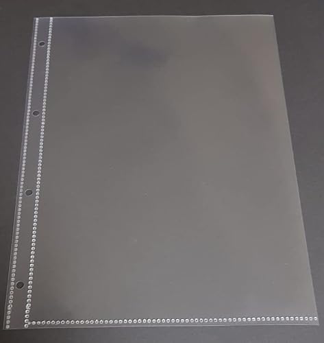 100x A4 Prospekthülle 4er Lochung 180my (0,18mm) SUPER STARK, GLASKLAR GLATT, Klarsichthülle mit Abheftrand, DOKUMENTENECHT, recycelbar ! von PS-Handelshaus