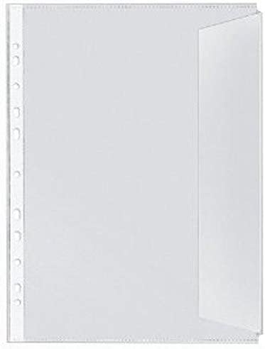 10x A4 Dokumentenhülle, genarbt Prospekthülle MIT KLAPPE 120my (0,12mm) stark DOKUMENTENECHT von PS-Handelshaus