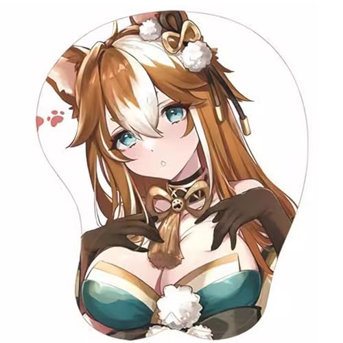 Anime Miss Hina 3D Mauspad mit Handgelenkauflage Gaming Mauspads Rutschfestes Mauspad 3D Mauspads 3D Ergonomisches Mauspad（Miss Hina）(Size:1) von PSMPENG