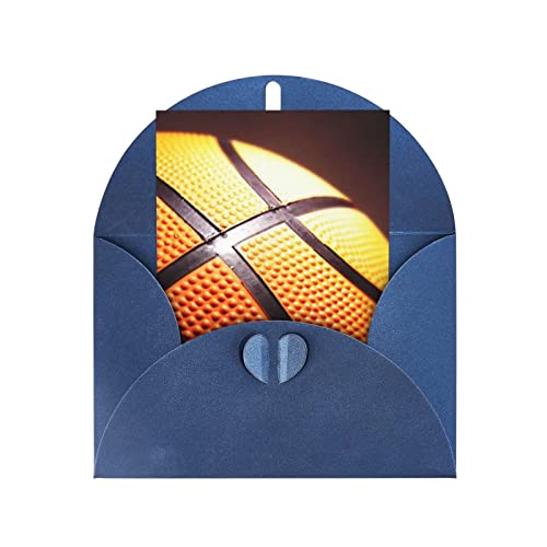 PSVOD Basketball-Hintergrund-Grußkarten für alle Anlässe – Jubiläumskarten, BFF-Karten, Dankeskarten, Urlaubskarten, Hochzeitskarten, Glückwünsche usw von PSVOD
