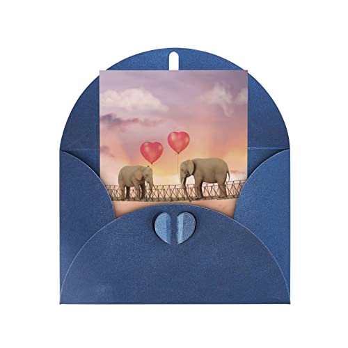 PSVOD Elefant auf einer Brücke Grußkarte, Jubiläumskarte Bff-Karte Dankeskarte Urlaubskarte Hochzeitskarte Freundschaftskarte Geschenkkarte von PSVOD