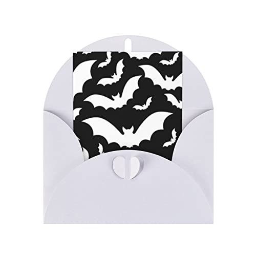 PSVOD Halloween-Grußkarten mit fliegenden Fledermäusen für alle Anlässe – Jubiläumskarten, BFF-Karten, Dankeskarten, Urlaubskarten, Hochzeitskarten, Glückwünsche usw von PSVOD