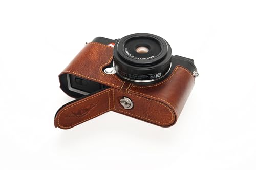 TP Original Handgemachte Echte echtes Leder Halbe Kamera Tasche Abdeckung für Leica CL Rufous Farbe von PT