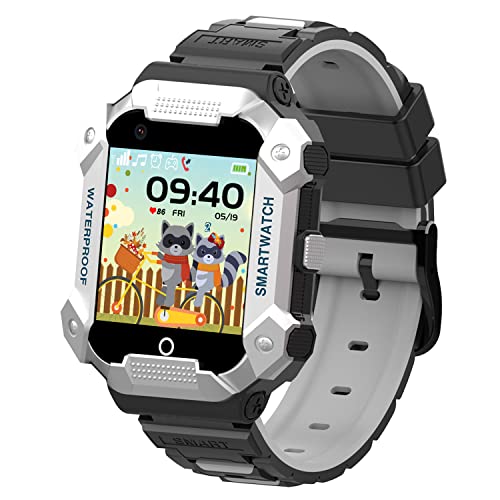 PTHTECHUS Kinder Smartwatch Telefon, Smart Watch Uhr für Mädchen Jungen mit Anruf Zwei-Wege-Anruf SOS 16 Spiele Musik Kamera Wecker Taschenlampe, Kinderuhr Telefonieren für Kids 4-14 Jahre Geschenke von PTHTECHUS