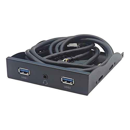 PTILSERY 2-Port USB 3.2 GEN1 5Gbps + 3.5mm Kopfhörer Schnittstellen Frontpanel Hubs Splitter Halterung Adapter für Piece Desktop 3,5 Zoll PTILSERY 2-Port USB 3.2 GEN1 5Gbps + 3.5mm Kopfhörer Schnittstellen Frontpanel Hubs Splitter Halterung Adapter für Piece Desktop 3,5 Zoll von PTILSERY