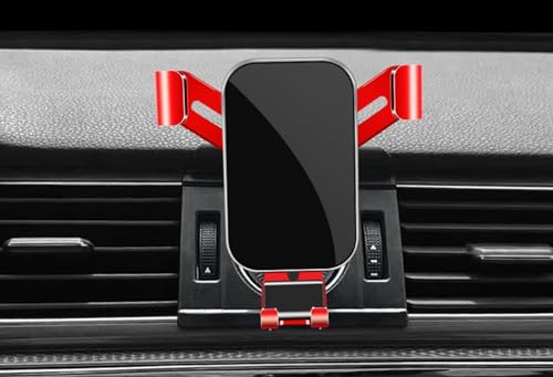 Auto Handyhalterung für Volkswagen Passat 2016-2018, 360° Drehbare Kfz Handyhalter Einstellbare Ausrichtung, Stabilisieren Kratzschutz Smartphone Halterung Auto,C Red von PUBIBD
