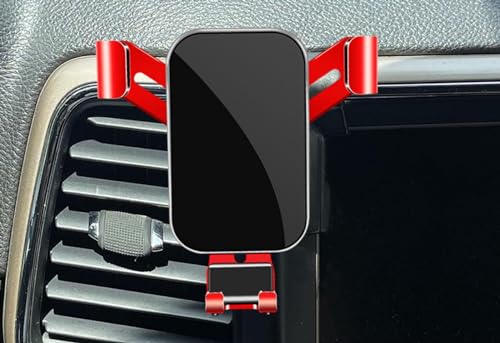 PUBIBD Auto Handyhalterung für Jeep Grand Cherokee 2014-2018, 360° Drehbare Kfz Handyhalter Einstellbare Ausrichtung, Stabilisieren Kratzschutz Smartphone Halterung Auto,C Red von PUBIBD
