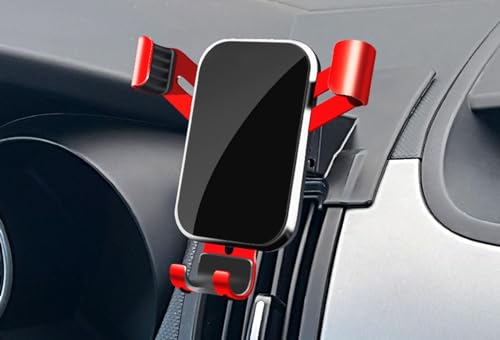 PUBIBD Auto Handyhalterung für KIA Forte 2009-2017, 360° Drehbare Kfz Handyhalter Einstellbare Ausrichtung, Stabilisieren Kratzschutz Smartphone Halterung Auto,C Red von PUBIBD