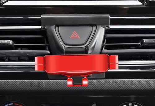 PUBIBD Auto Handyhalterung für KIA Forte 2018-2023, 360° Drehbare Kfz Handyhalter Einstellbare Ausrichtung, Stabilisieren Kratzschutz Smartphone Halterung Auto,A Red von PUBIBD