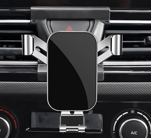 PUBIBD Auto Handyhalterung für KIA Forte 2018-2023, 360° Drehbare Kfz Handyhalter Einstellbare Ausrichtung, Stabilisieren Kratzschutz Smartphone Halterung Auto,B Silver von PUBIBD