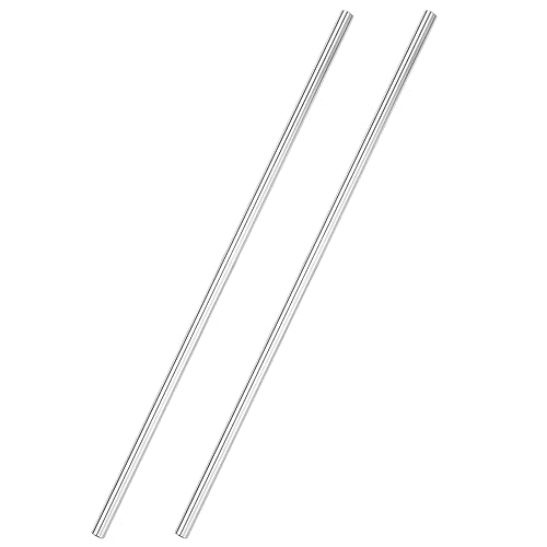 PUCSIQ 2 Stuck 10mmx400mm Linearwelle Gerade Rundstange Edelstahl Zylinderschiene Linearwelle Metrische Rundstange Linearbewegungswelle für Verschiedene Industrielle und Mechanische Anwendungen von PUCSIQ