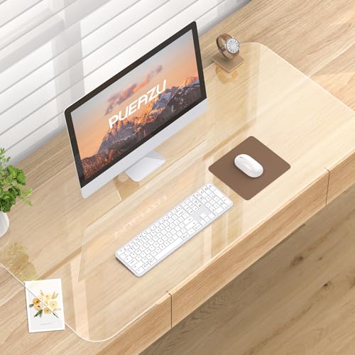 PUEAZU Schreibtischmatte Klare, 80x40x0,15cm Groß Transparent Schreibtischauflage Durchsichtige PVC Schreibtischunterlage Rutschfest Wasserdichte Tischunterlage Kinder Tisch-Schutz für Büro Zuhause PUEAZU Schreibtischmatte Klare, 80x40x0,15cm Groß Transparent Schreibtischauflage Durchsichtige PVC Schreibtischunterlage Rutschfest Wasserdichte Tischunterlage Kinder Tisch-Schutz für Büro Zuhause von PUEAZU