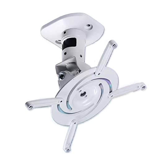 PUFAHAU Projektorständer, D-Halterung, universal, voll beweglich, neigbar, schwenkbar, Aluminium, Deckenmontage, 13,6 kg, für Büro, Zuhause, Bühne oder Studio (Noir) von PUFAHAU
