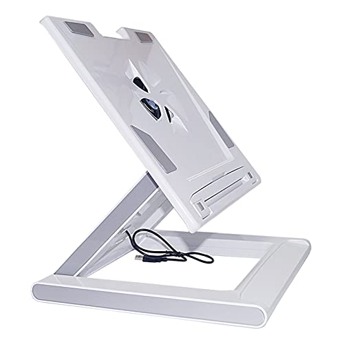 PUFAHAU Projektorständer, Projektorhalterung, Projektorhalterung, Bodenständer, verstellbare Höhe, für Zuhause und Büro, Projektorständer, 5 kg Tragkraft, Pro (weiß) von PUFAHAU