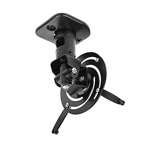 PUFAHAU Projektorständer, Projektorhalterung, universal, voll beweglich, neigbar, schwenkbar, Aluminium, Deckenmontage, 13,6 kg, verstellbarer Ständer (1 x weiß) von PUFAHAU