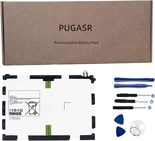 PUGASR EB-BT550ABE EB-BT550ABA Tablet Akku Replacement für Samsung Galaxy Tab A 9.7 inch SM-T550 SM-P550 SM-T555C SM-T555 SM-P351 Series 3.8V 22.8Wh 6000mAh Tools von PUGASR