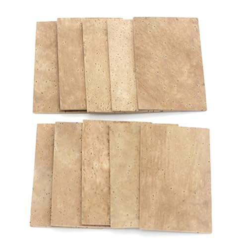 10 Pack Altos Saxphone Nackengelenk Cork Strips Blech Musikinstrument Winde Instrumentzubehör Saxophon Neck Kork Kork von PUGEOAMN