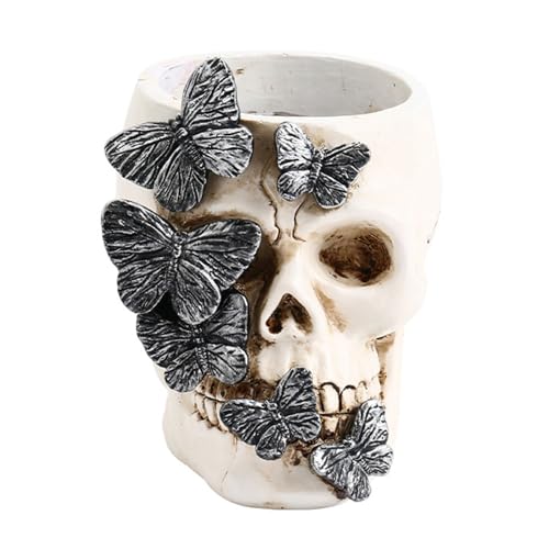 3D Schädel Pen Cup Halloween Dekorative Stift Organisatoren Harz Bleistifthalter Make Up Bürstenhalter Für Büroschreibtisch Dekoration 3D Schädel Pen Cup Halloween Dekorative Stift Organisatoren Harz Bleistifthalter Make Up Bürstenhalter Für Büroschreibtisch Dekoration von PUGEOAMN