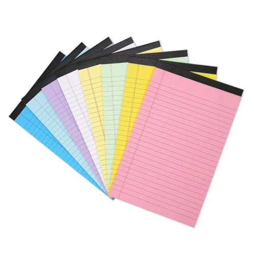 8 PCs Buntes Notizblock Kleines Schreibpolster Abtrünnungsnotepads Gefüttertes Papierkissen Kratzpolster Memo Pad School Supplies von PUGEOAMN
