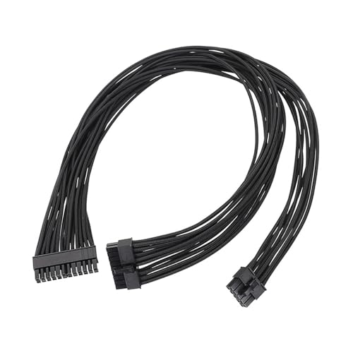 Modulars Stromkabel 10Pin + 18 Pin Bis 24 Pin 18AWG Schwarzes Flachkabel Für Computer Stromversorgung 60 cm Lang Modulars Stromkabel 10Pin + 18 Pin Bis 24 Pin 18AWG Schwarzes Flachkabel Für Computer Stromversorgung 60 cm Lang von PUGEOAMN