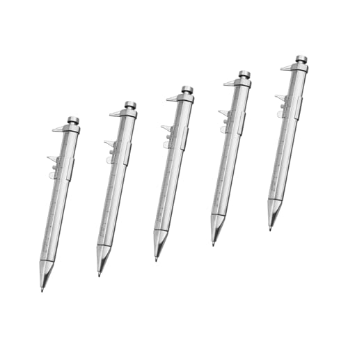 PUGEOAMN 5pcs Vernier Container Stift 0-100 Mm Schwarz/Blau Gel Tinten 1 0 Mm Kugelschreiber Messwerkzeug Multifunktionales Messherrscher PUGEOAMN 5pcs Vernier Container Stift 0-100 Mm Schwarz/Blau Gel Tinten 1 0 Mm Kugelschreiber Messwerkzeug Multifunktionales Messherrscher von PUGEOAMN
