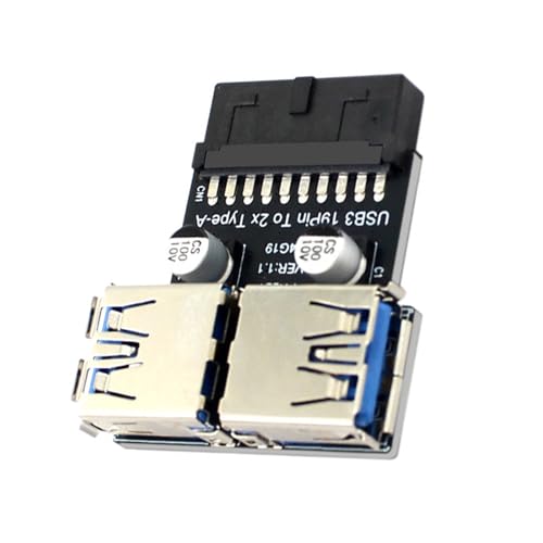 PUGEOAMN USB3.0 Frontplatte Header 20/19 Pin Bis 2 USB3.0 Motherboard Adapter Horizontaler Motherboards Header PUGEOAMN USB3.0 Frontplatte Header 20/19 Pin Bis 2 USB3.0 Motherboard Adapter Horizontaler Motherboards Header von PUGEOAMN